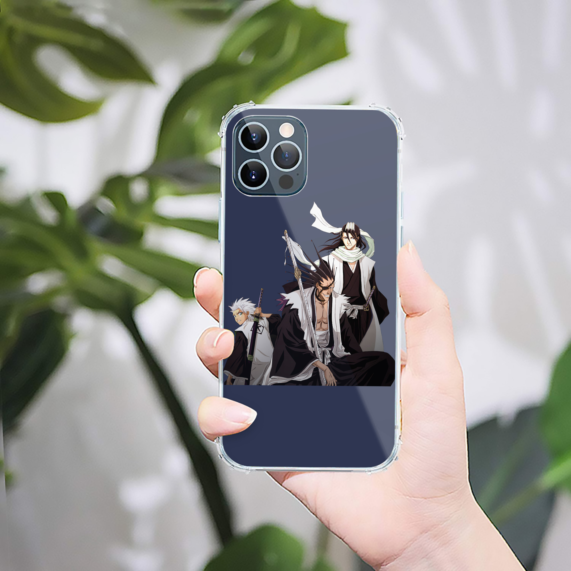 （画像用） ブリーチ ざらき けんぱち BLEACH Zaraki Kenpachi 【iPhone 12シリーズ対応】透明スマホケース（クリアソフトケース）